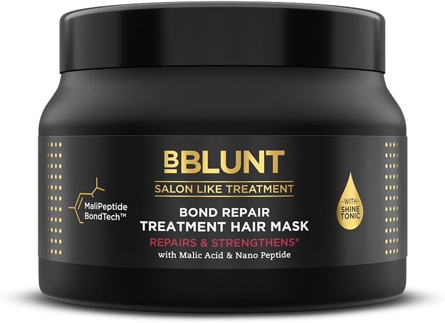 BBLUNT Bond Repair Treatment Hair Mask - 250Grams Repairs Damaged Bonds By 90% In 1 Use | Powered With Malipeptide Bondtech | Recommended By Hair Experts | For Unisex