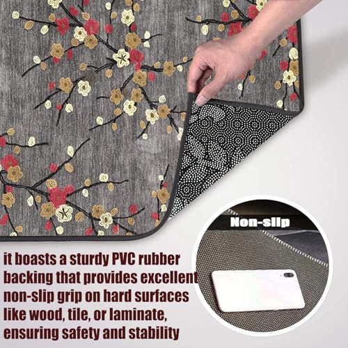 Alfombra lavable de pasillo 88x210 resistente y de fácil limpieza para c 6