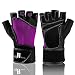 Weight Lifting Gloves with Wrist Wraps - Ideal Training Gloves - Premium Workout Gloves with Wrist Support -Best Sport Gloves - Gym Gloves for Lifting Weights (Purple M)