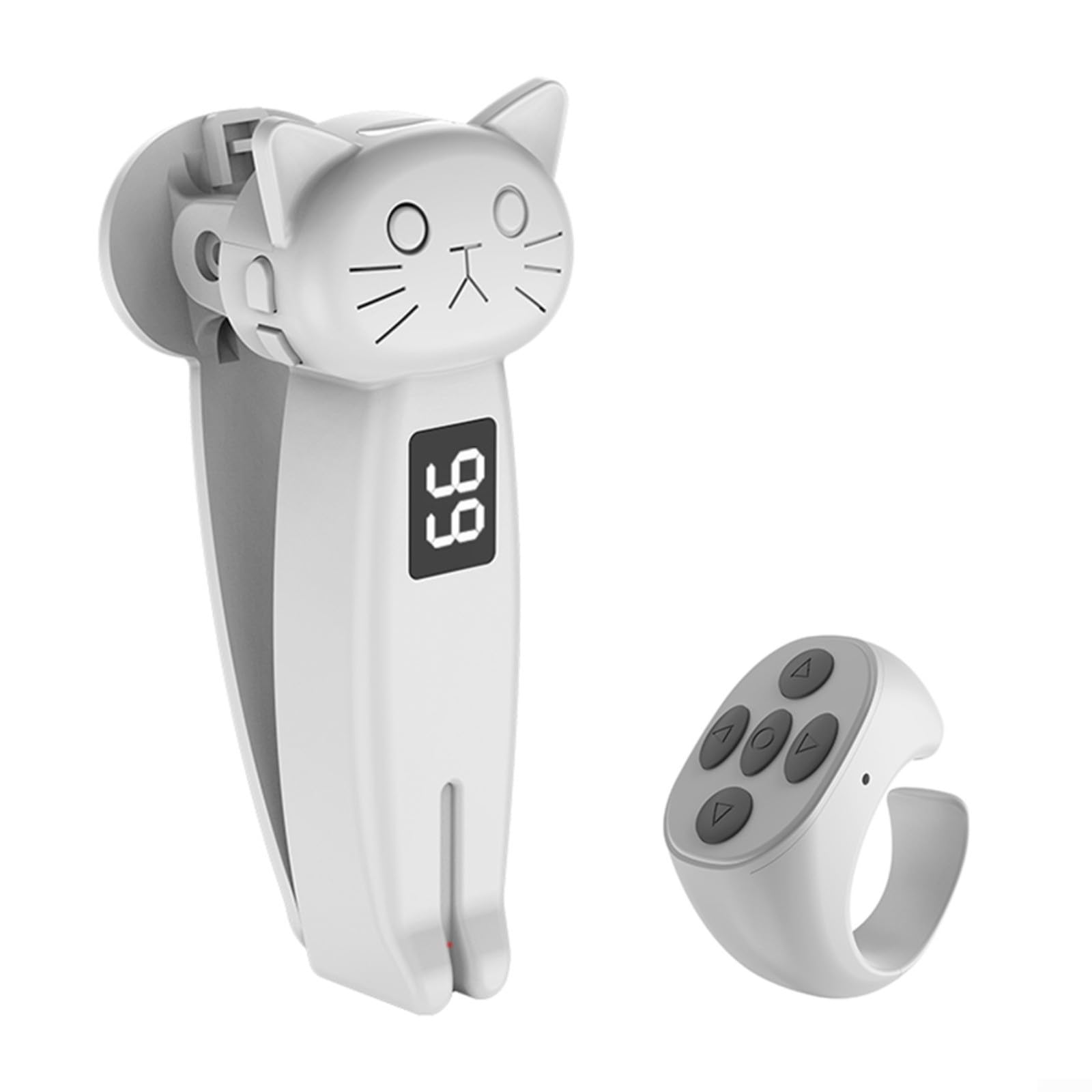 EpheyFIF Volteador de página de control remoto, Clicker de pantalla del teléfono móvil, Turner de página de libro electrónico inteligente, obturador remoto de cámara Selfie Controller para Kindle