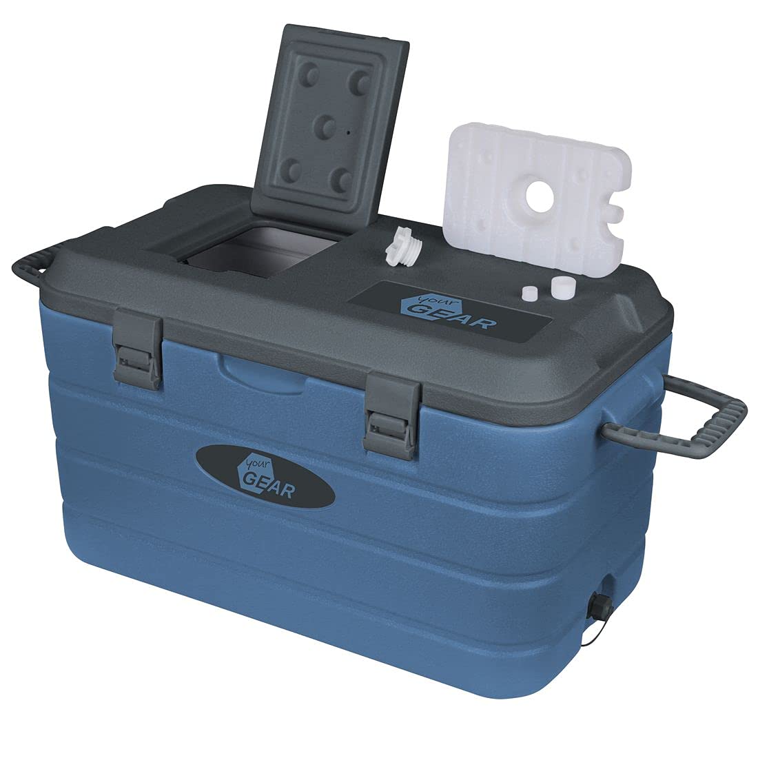 your GEAR Coolah Kühlbox - 4 Größen - 10, 30, 40, 60 Liter - passiver Kühlbehälter, 47 Std. Kühlleistung, Kühltasche, Eisbox, Isolierbox warm & kalt, Camping Picknick, Festival