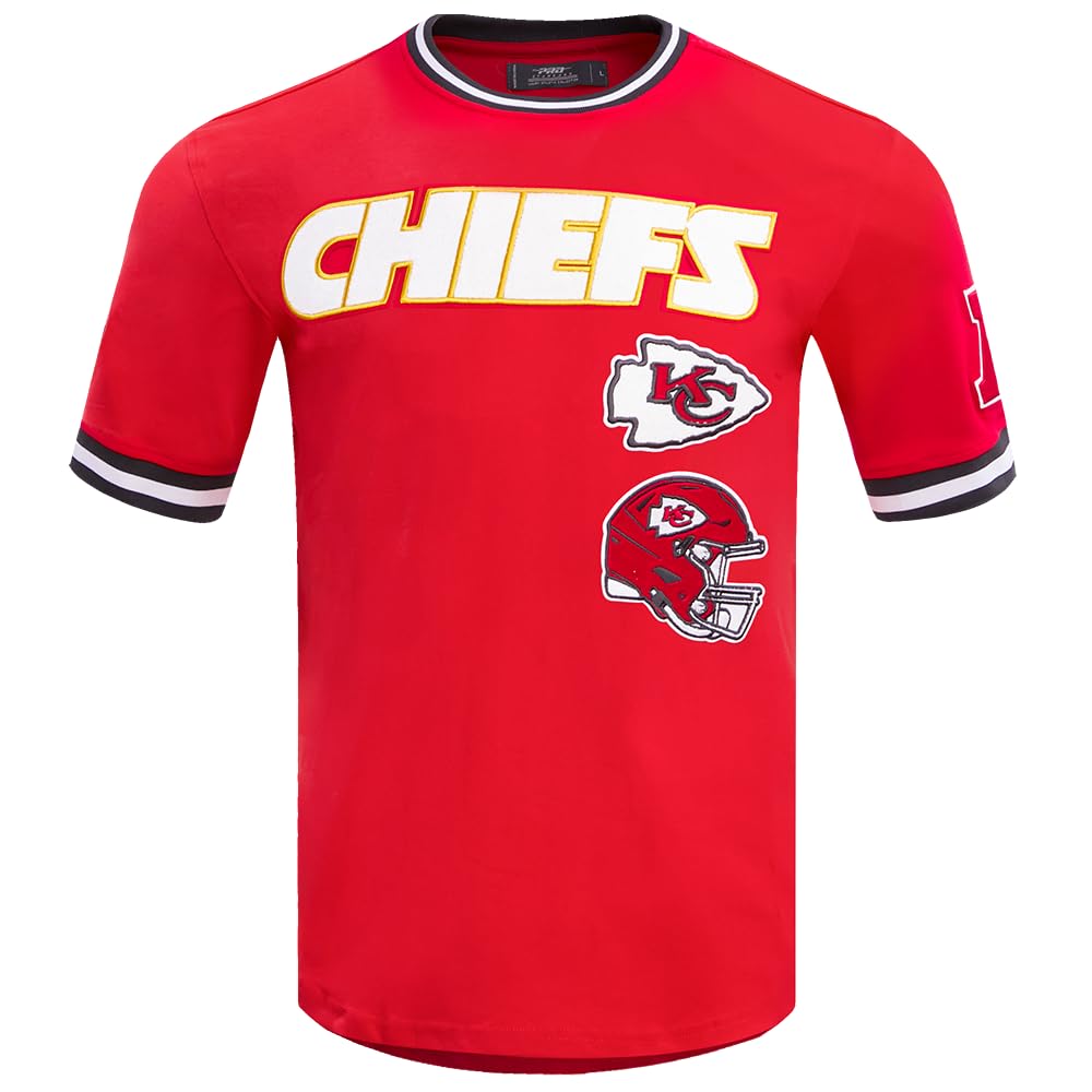 Pro Standard Mens NFL Kansas City Chiefs Retro Classics Short Sleeve Tee Red/Black S