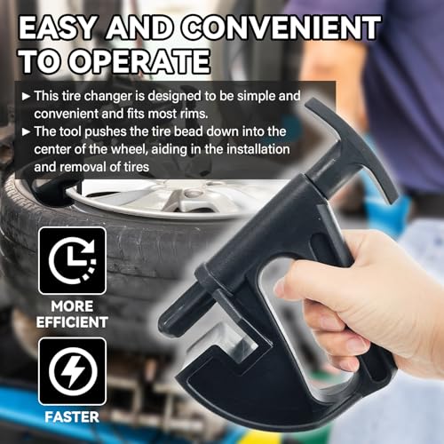 Image of 4 Pack Tire Changer Universal Rim Pry Clamp, Nylon Tire Bead Clamp Drop Center Tool, Manual Tire Changer Wheel Changing Helper