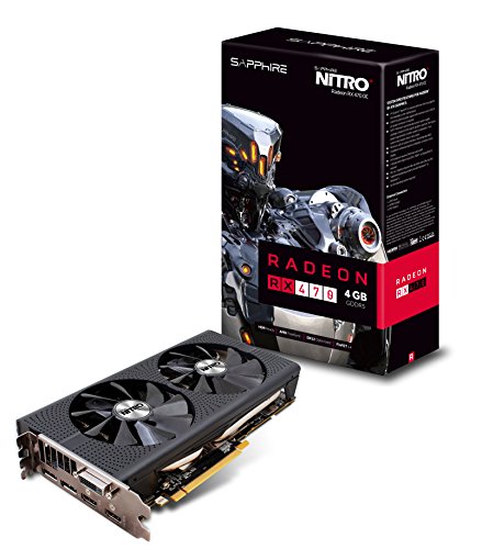 Sapphire 11256-01-20G NITRO Radeon RX 470 Grafikkarte (4GB, GDDR5) schwarz