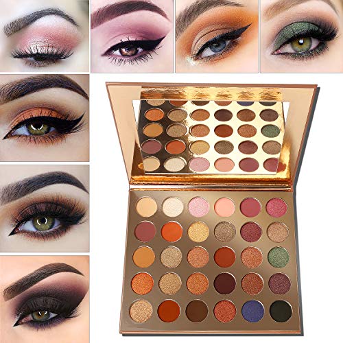 Palette Fard à Paupière Maquillage Marronafflano Eyeshadow Palette Mat Glitter Professionnelpalette Maquillage Yeux Femme Pigmentéchocolate Violet