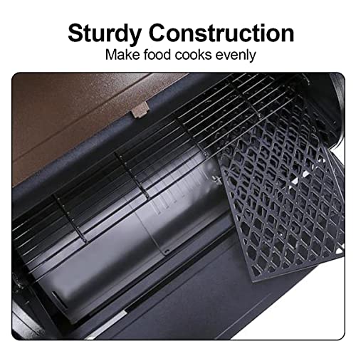 Slide Cover and Bottom Grease Collection Kit Replacement Parts for Pit Boss 820 Series Pellet Grills, Compatible with Pit Boss Flame Broiler Kit