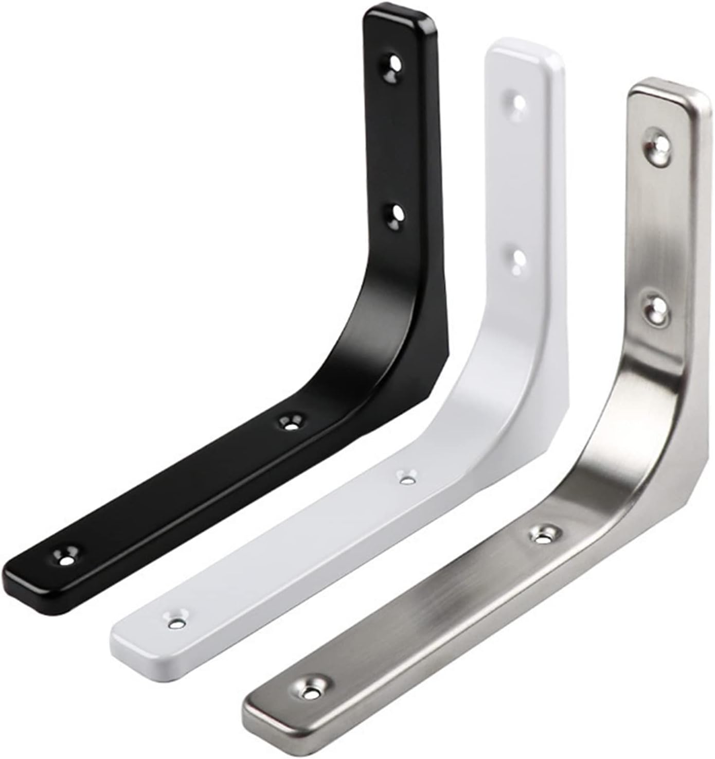Metal LShaped Shelf Brackets 2 Pcs Heavy Duty Shelving Brackets Wall