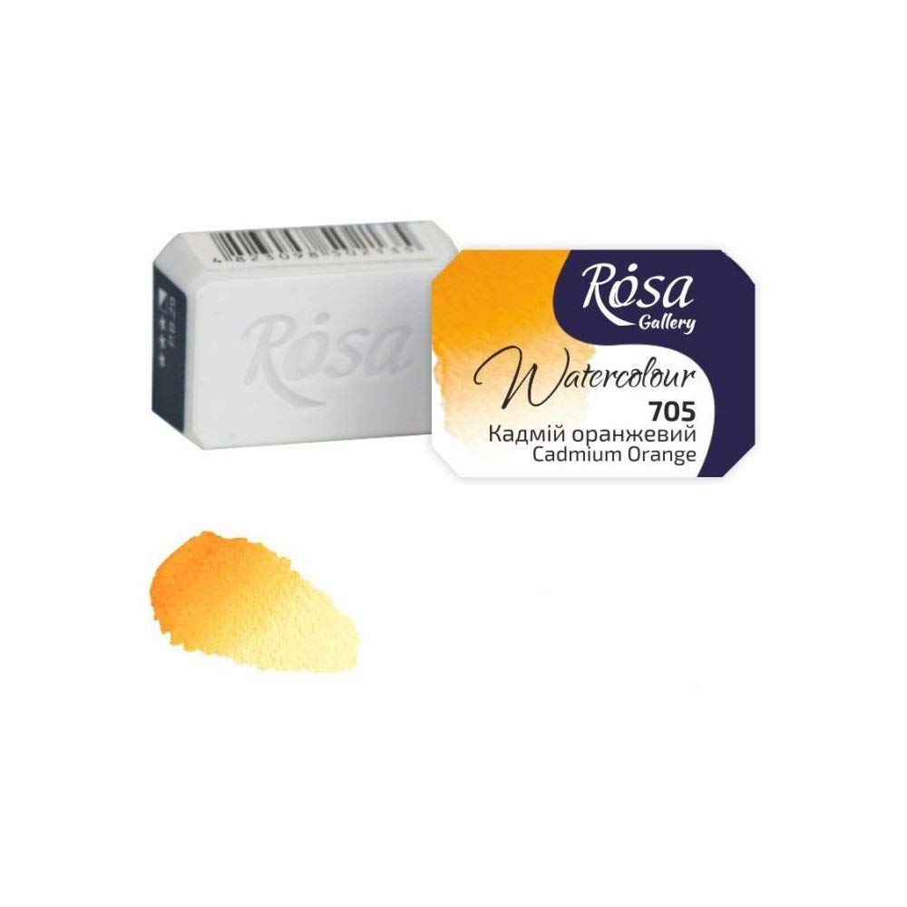 HSD Rosa Gallery Cadmium Orange Watercolour Pan2.5MlProfessional Artist Quality from B&Q