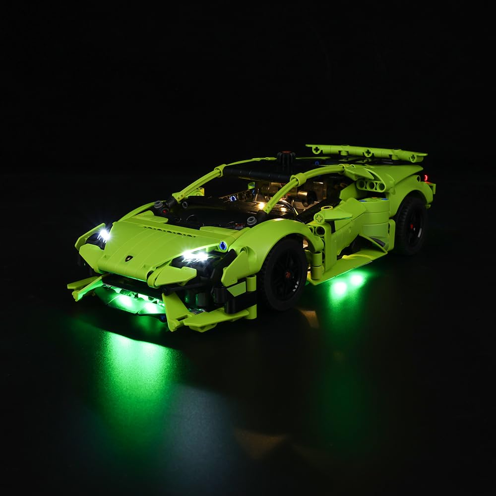 KyglaringLED Lighting Set (Not Model) - Compatible with Lego 42161 Lamborghini Huracán Tecnica Building Blocks Model Set - Only LEDs No Brick Set (Classic Version)