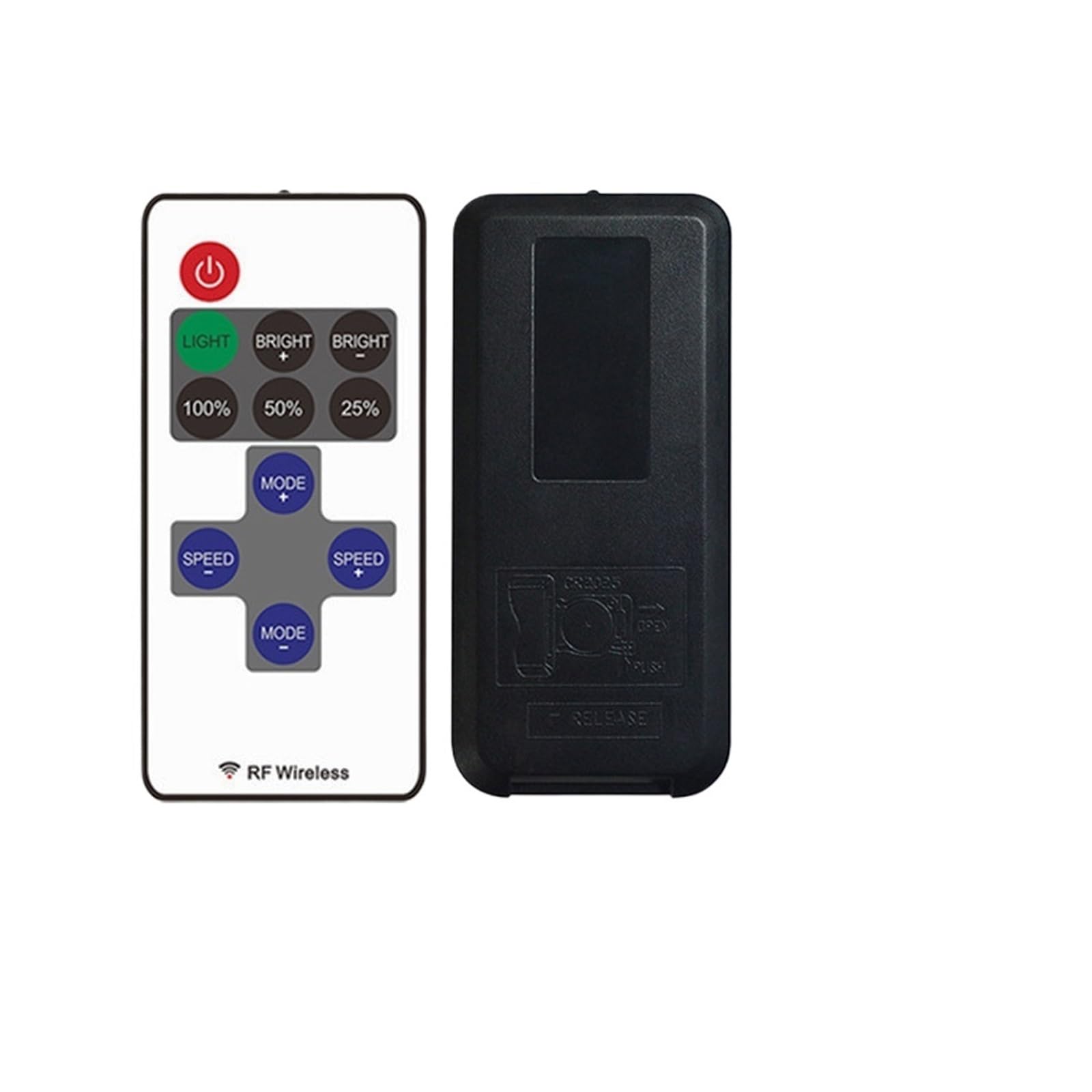 Kontroler ściemniania LED DC12V-24V 30A, bezprzewodowy pilot RF 11 klawiszy do monochromatycznej taśmy świetlnej 5050 3528 (Bianco)