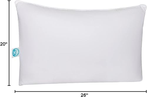 Miniatura 9 de Cozy Dream - Almohadas de plumas y plumón de ganso, certificado RDS, funda 100% algodón, colección de hotel, para dormir en cama, soporte medio