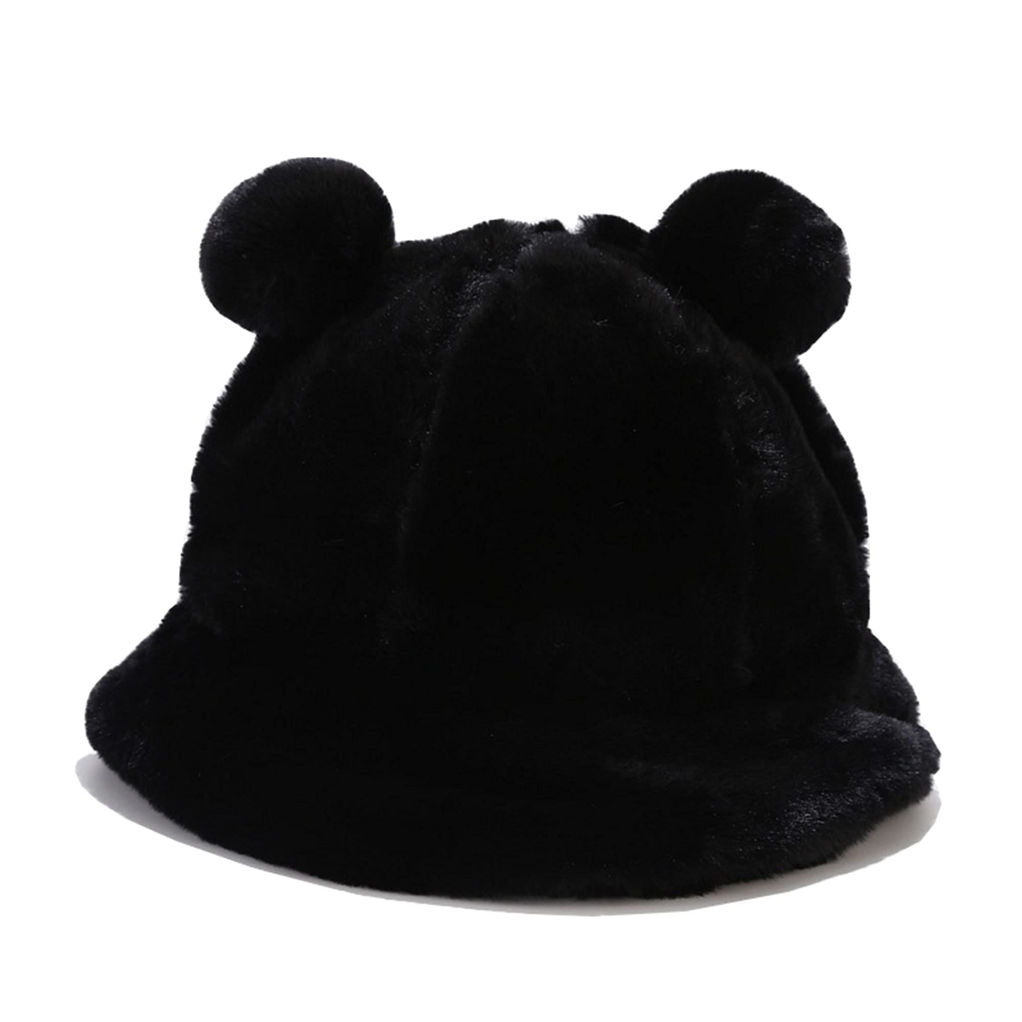 DirhollWomen's Winter Faux Fur Fuzzy Warm Bucket Hat