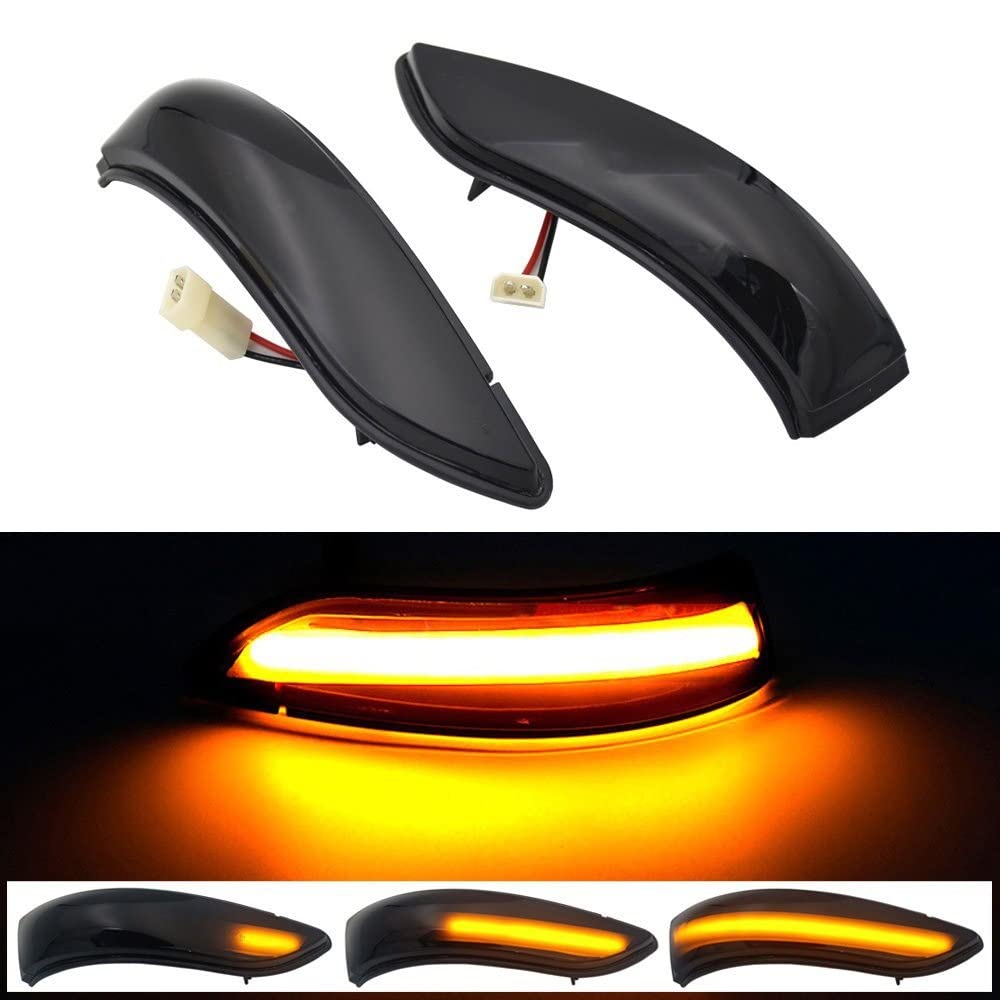 Coche Intermitentes Intermitente Secuencial Dinámico para Benz AB Class W169 W245 04-08 Indicador Lateral Espejo Trasero Luces Intermitentes Intermitentes Luces Giro Indicadoras