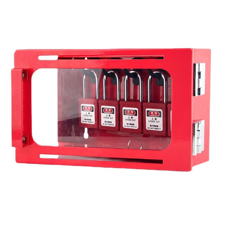 Snapklik.com : Lockout Tagout Group Lock Box Wall Mount Industrial ...
