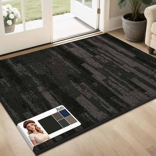 JSEI Dirt Trapper Door Mat 32"x48", Non-Slip Doormats Washable Entryway