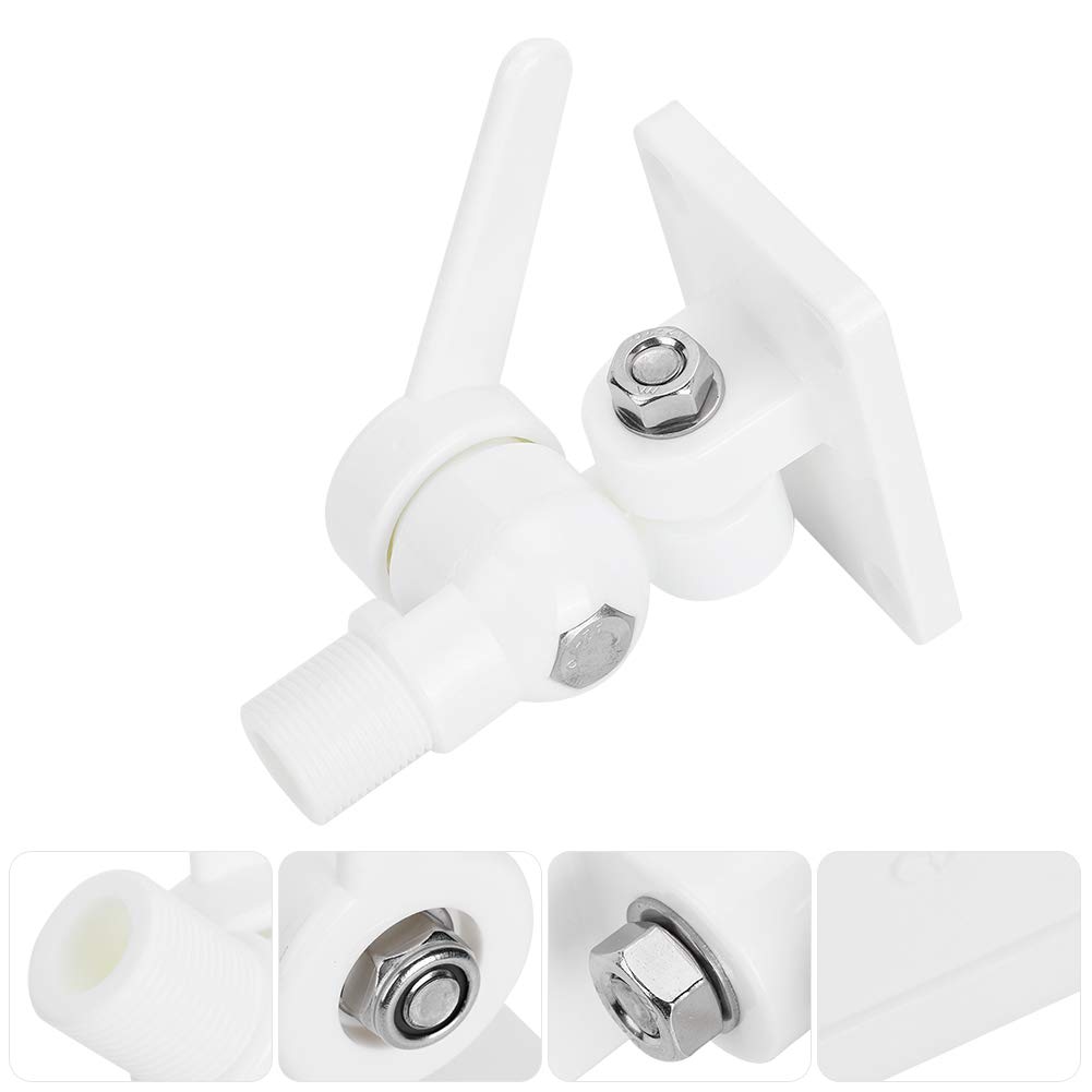 Yctze Support à cliquet d'antenne, Support de Base de Fixation de AISG pour Bateau Marin ABS, Interface BNC/SMA Ignifuge