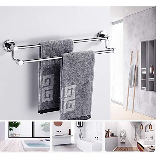 Porte-serviettes double mural inox anti-rouille pour petit espace - 6