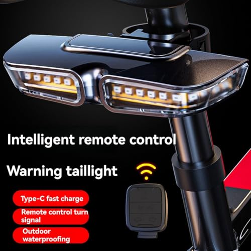 Feu de vélo intelligent à télécommande pour vos trajets de nuit en ville