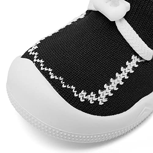 Image of Eashi Baby Boy Girl Non-Skid Indoor Infant Walking Shoes Breathable Warm Elastic Sock Shoes with Memory Sole Protect Toes Outdoor Sneakers