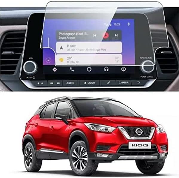 Unbreakable Infotainment Screen Protector Compatible with NISSAN KICKS (7 Inch) (Transparent)