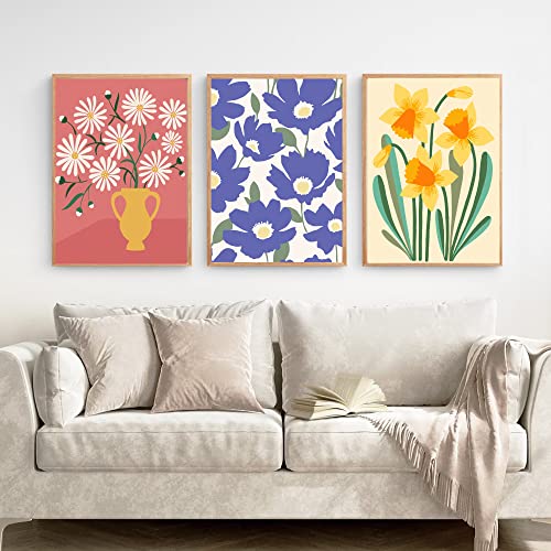 Image of cupmod Flower Paint by Numbers for Adults Kids Beginners,Easy Acrylic Paint by Number Kits on Canvas Without Frame,Oil Painting Kits Present for Home Wall Decor 9.8x13.7inch