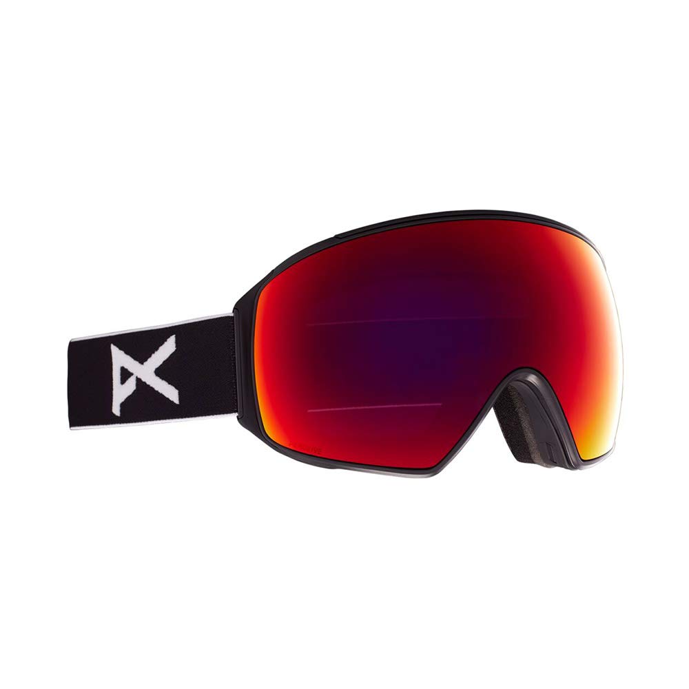 Photo 1 of Anon Men's M4 Perceive Goggle Toric with Spare Lens and MFI Face Mask Black Frame Sunny Red Lens; Spare Lens: Cloudy Burst One Size