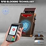 Wallet for Men Wallet with Slim Pop Up Card Holder 9-13 Cards, Bifold Minimalist Smart Wallet RFID Blocking Credit Card Holder with ID Window & Stretchable Cash Slot Compact Metal Aluminum Card Case - Image 3