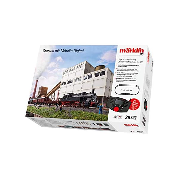 Märklin 29721 Güterverkehr III digital-Startpackung Personenzug Epoche 6, Modelleisenbahn, viele Soundfunktionen, mit…