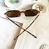 Ridering Trendy Retro 90s Square Sunglasses for Women & Men,Small Narrow Vintage UV Protection Fashionable Sunglasses #3