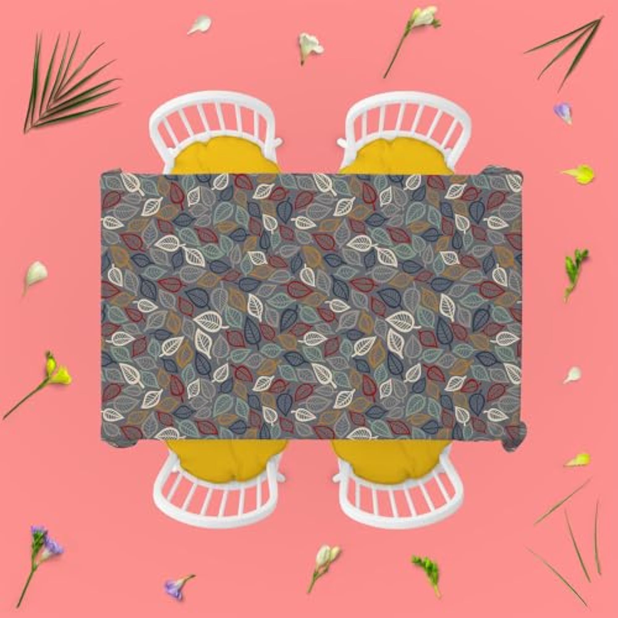 Summer Leaves Table Cloth Cover for Dining & Center Table
