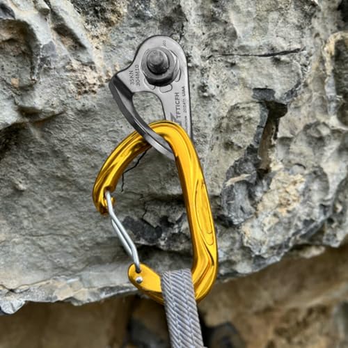 Image of 5pc UIAA 35kN Heavy Duty Stainless Steel Climbing Bolt Hanger, M10, Silver, Button Head, 10mm Bolt, for Rock Climbing, Hammock, Gym, Aerial Work, Caving, Rescue
