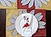 Tache 4 Piece Colorful Daisy Floral Spring Decorative Loves Me Not Tapestry Placemat Set for Kitchen Dining Table