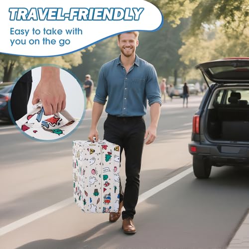 image for Umoving Portable Foldable Toddler Travel Bed – Air Layer Fabric Soft