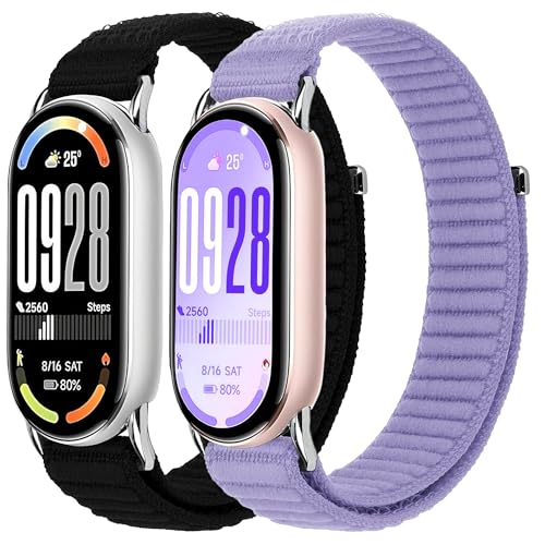 [Senlida] Xiaomi Smart Band 10/9/8�Ή��i�C�����E�H�b�`�o���h�A�_�炩�� ���߉\�Ȍ����p�E�H�b�`�X�g���b�v�A�����ƒj�������̃X�}�[�g�E�H�b�`�A�N�Z�T���[