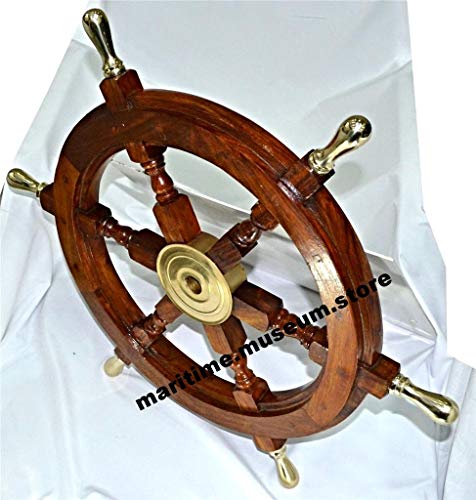 Marine Art Handicrafts Brass Compass With Leather Case. #TOP15