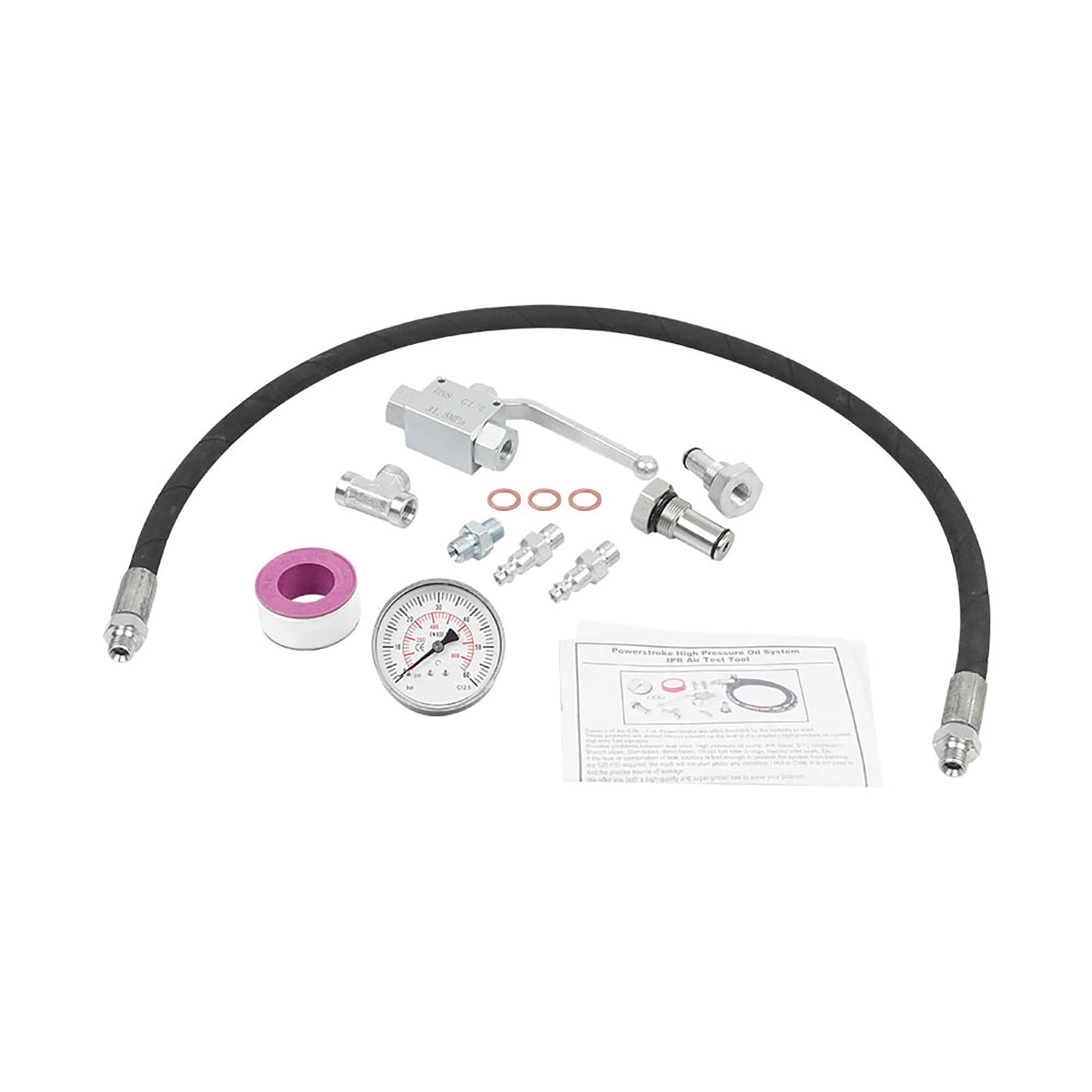 CUNZJIA Heavy Duty Air Pressure Checking Equipment for 6.0L and 7.3L Engine Oil Circuit Maintenance
