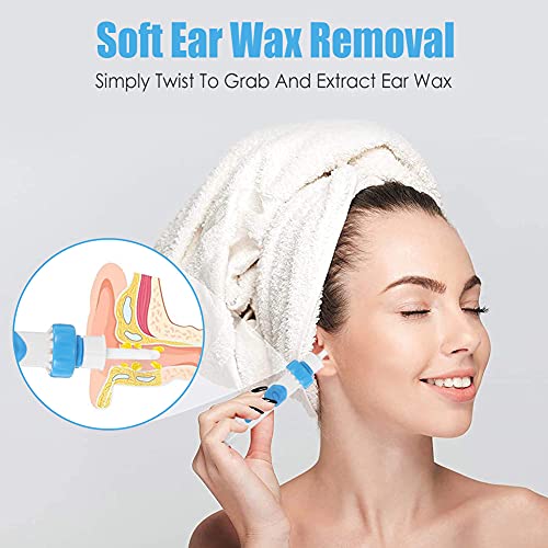 Earwax Removal Kit, Ear Cleaner, Portable Automatic Electric Vacuum Ear Wax, Safe And Comfortable Ear Vacuum Cleaner Easy Earwax Remover Soft Prevent Ear-Pick Clean Tools Set For Adults And Kids #TOP2