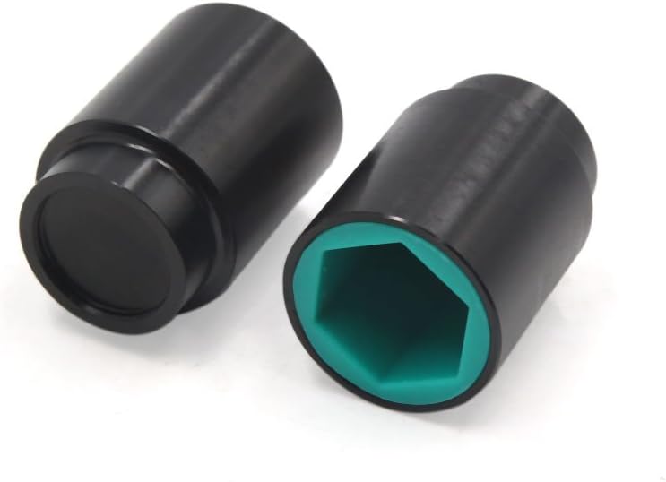 20Pcs 19mm Aluminum Alloy Car Wheel Lug Nut Bolt Hub Screw Cover Protective Cap Black (id: 44f 5ec ec7 e50 cd0