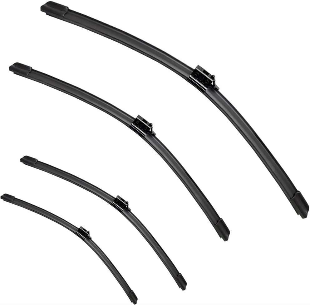 Car Wiper Compatible with Mercedes Benz GLA-Class X156 2016-2018 Front Wiper Blades Soft Rubber Windscreen Wipers Windshield 600mm 475mm (Color : 4 PCS)