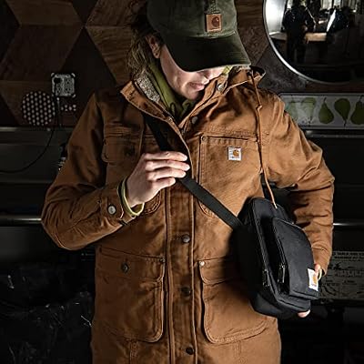 Carhartt Crossbody Zip Bag, Durable, Adjustable Crossbody Bag with Zipper Closure for Men and Women