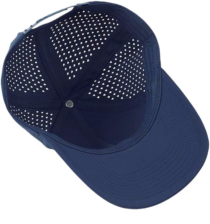 Image of Men's Baseball Cap Fits OSFM & XXL Laser Perforated Golf Ball Hat Water Resistant Quick Dry Adjustable Snapback Caps