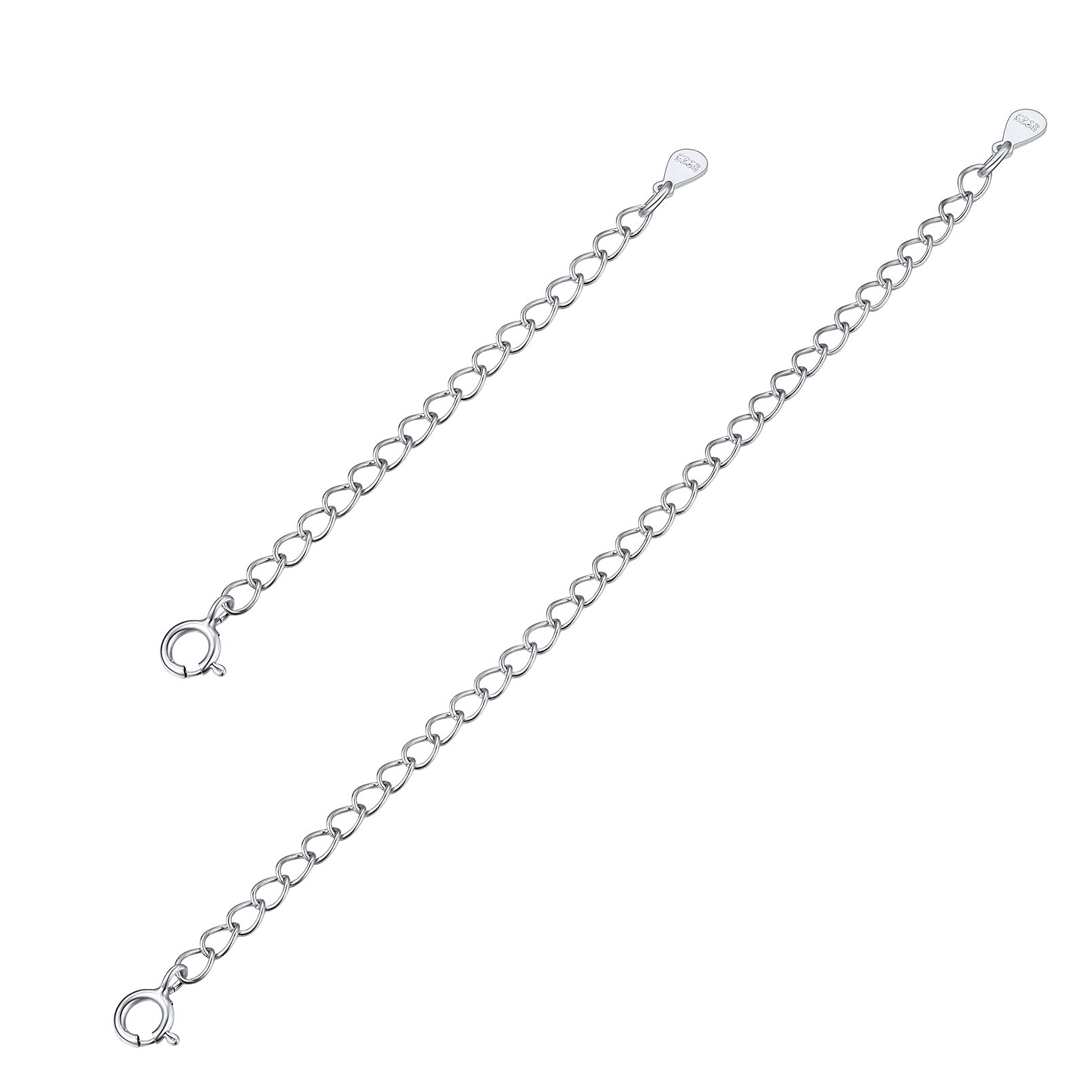 Amazon.co.jp: ChicSilver アジャスターチェーン シルバー925 5cm 10cm 