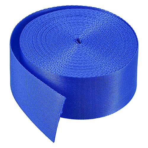 Image of Nylon Webbing Strap, 10 Metres, 1 inch /1.5 inch /2 inch Width, 0.7 mm Thickness (Royal Blue, 1.5 inch)