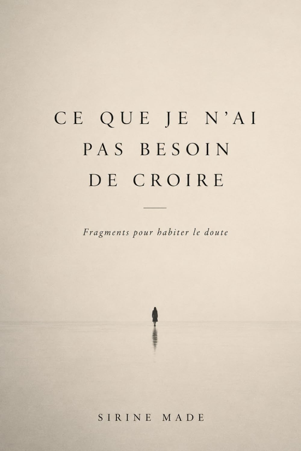 Ce que je n’ai pas besoin de croire: Fragments pour habiter le doute
