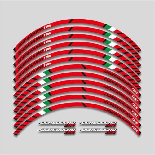 Bandes réfléchissantes jante Aprilia Dorsoduro kit anti-rayures pneu