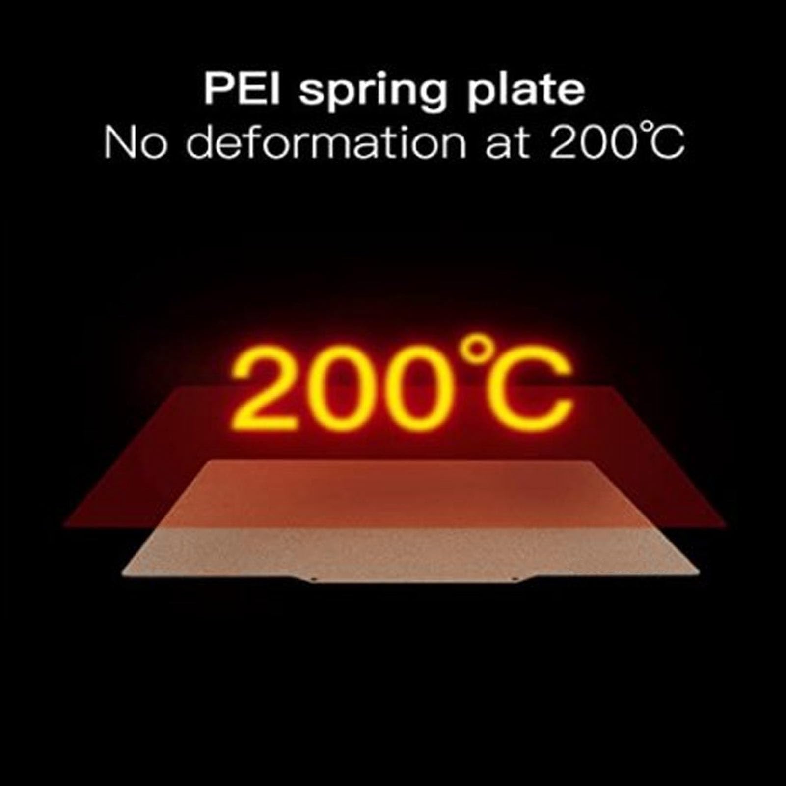 Hyuduo Płyta Konstrukcyjna ze Stali Magnetycznej PEI o Wymiarach 430 X 430 Mm, Trwała Dwustronna Konstrukcja o Dużej Przyczepności, do Drukowania 3D Drukarek z Serii Ender