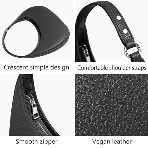 Irregular PU solid color underarm bag, women's fashionable shoulder bag4