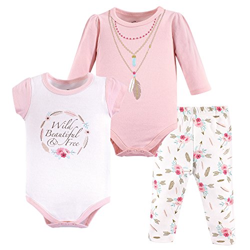 Image of Little Treasure Unisex Baby Cotton Bodysuit and Pant Set
