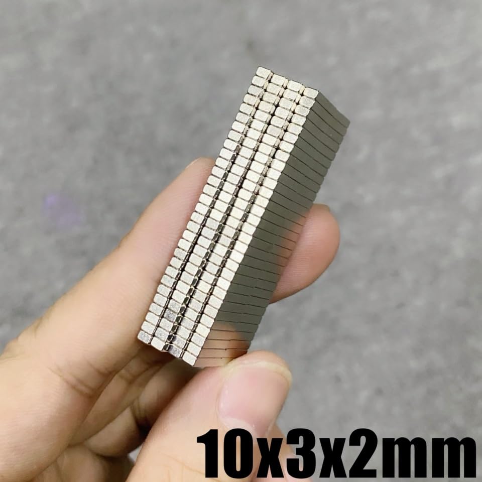20/50/100/500/1000Pcs 10x3x2 Neodymium 10 * 3 * 2 NdFeB Block Super Permanent Magnetic imanes Block Magnet(10x3x2(100Pcs))