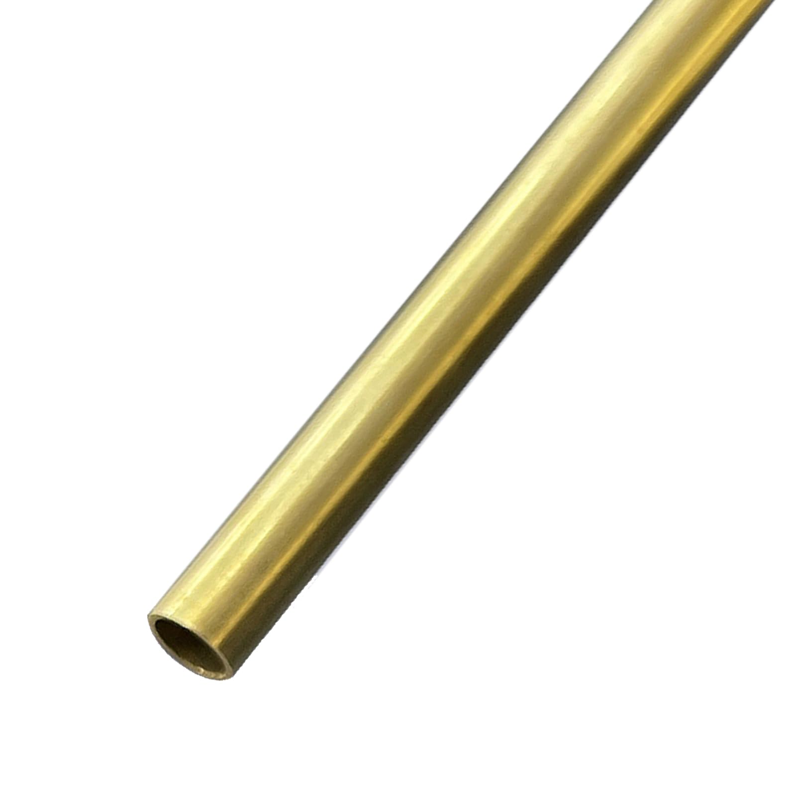 H62 Messing Rundrohr Rohr Messingrohr Zur Bearbeitung, Außendurchmesser 15mm, Länge 50cm (19,6 Zoll),ID:1mm